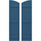 Ekena Millwork Americraft 4-Board (3 Batten) Wood Joined Board-n-Batten Shutters w/Ellipt Top, ARW401BE414X81HBH, PR ARW401BE414X81HBH - alternate 1